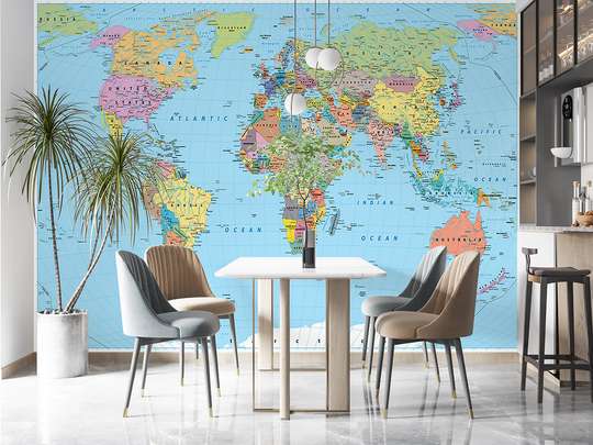Wall mural - Political map of the world