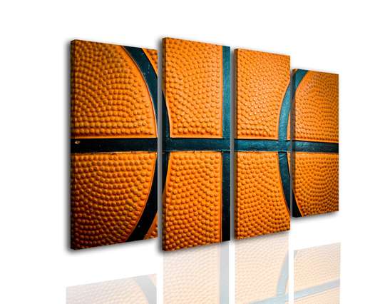 Модульная картина, Баскетбольный мяч, 198 x 115