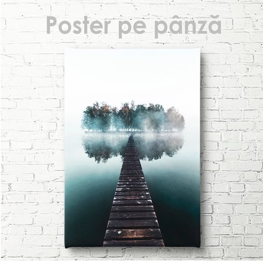 Poster, Podul către insulă, 30 x 45 см, Panza pe cadru