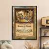 Poster - Poster with wine cellar, 60 x 90 см, Framed poster on glass, Provence
