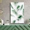 Poster - Green leaves of palm trees in the fog, 30 x 60 см, Canvas on frame