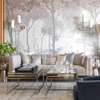 Wall Mural - Panoramic forest in gentle shades