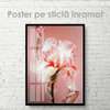 Poster - Delicate Iris, 60 x 90 см, Framed poster on glass, Flowers