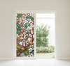 Самоклейка для окон, Декоративный витраж с цветами магнолии, 60 x 90cm, Transparent, Витражная Пленка