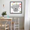 Постер - Милый коала, 40 x 40 см, Холст на подрамнике, Для Детей