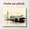 Poster - Photograph of London Bridge, 90 x 45 см, 90 x 30 см, Framed poster on glass, Vintage