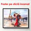 Poster - Love in Paris, 45 x 30 см, Canvas on frame, Different