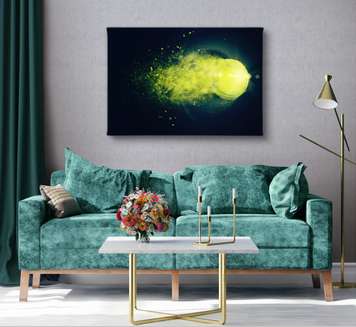 Poster - Tennis ball, 45 x 30 см, Canvas on frame, Different