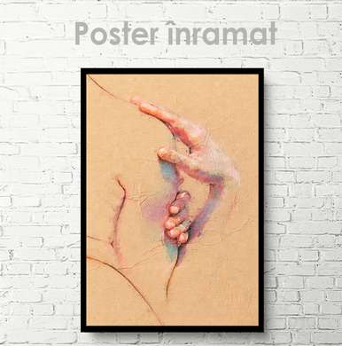 Poster - Siluetă 12, 30 x 45 см, Panza pe cadru, Nude