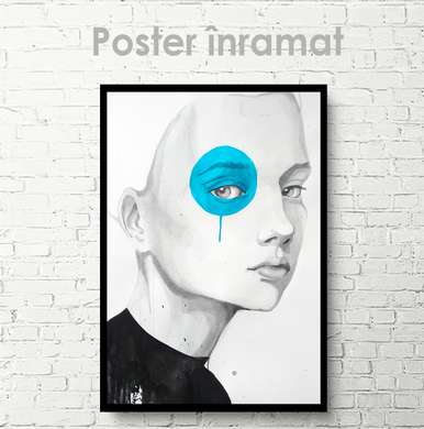 Poster - Art, 60 x 90 см, Framed poster on glass, Black & White
