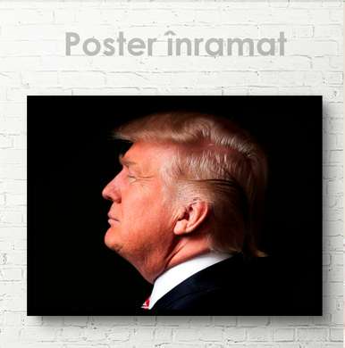 Poster - Donald Trump, 90 x 60 см, Poster inramat pe sticla