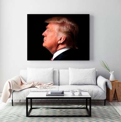 Poster - Donald Trump, 90 x 60 см, Poster inramat pe sticla