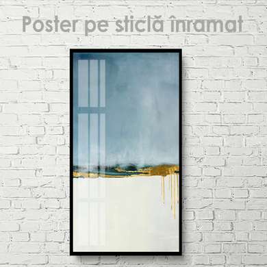 Постер - Нежный минимализм, 45 x 90 см, Постер на Стекле в раме, Абстракция