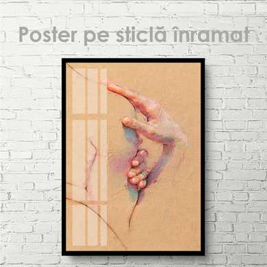 Poster - Contours 1, 30 x 45 см, Canvas on frame, Nude