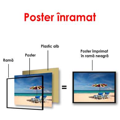 Poster - Vacanță la mare, 90 x 60 см, Poster înrămat
