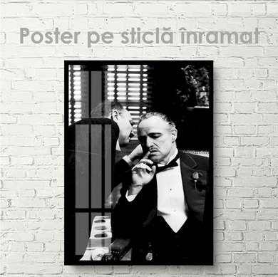 Poster - The GodFather, 60 x 90 см, Poster inramat pe sticla