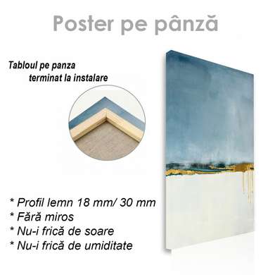 Poster - Minimalism delicat, 45 x 90 см, Poster inramat pe sticla