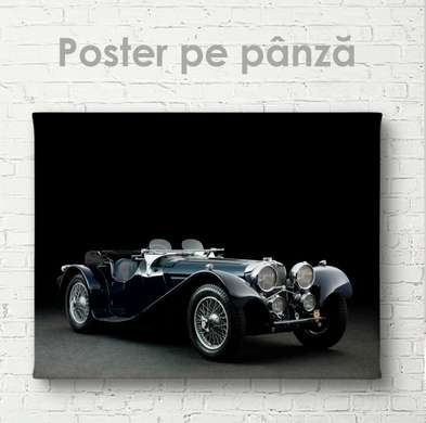 Poster - Mașină vintage, 45 x 30 см, Panza pe cadru, Transport
