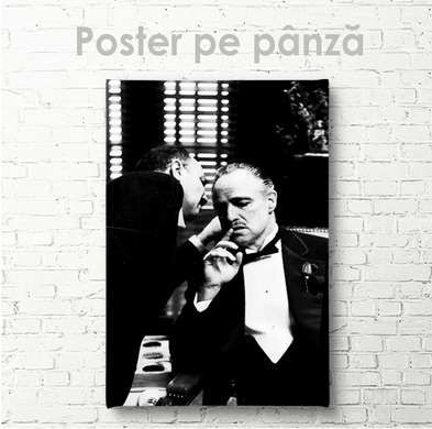 Poster - The Godfather, 60 x 90 см, Framed poster on glass, Famous People