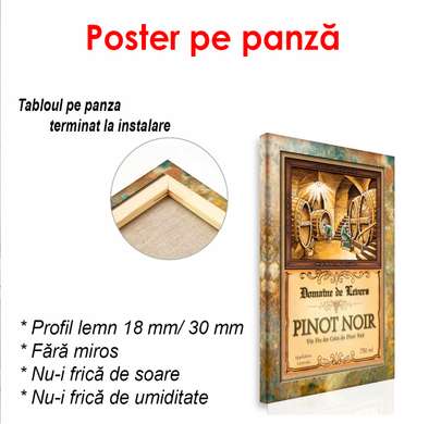 Постер - Постер с винным погребом, 60 x 90 см, Постер в раме, Прованс