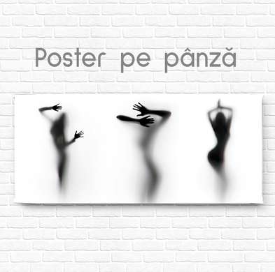 Постер - Тени, 90 x 30 см, Холст на подрамнике