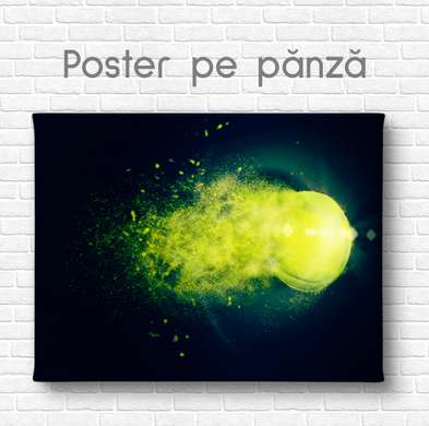 Poster - Tennis ball, 45 x 30 см, Canvas on frame