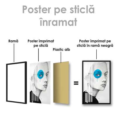 Poster - Artă, 60 x 90 см, Poster inramat pe sticla