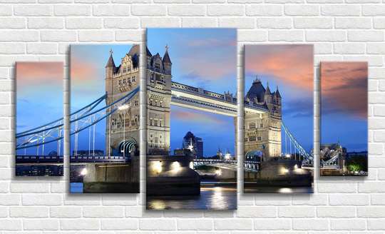 Модульная картина, Английский мост, 108 х 60