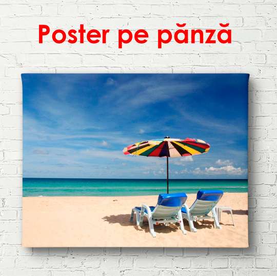 Poster - Seaside vacation, 90 x 60 см, Framed poster