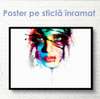 Poster - Abstract portrait, 90 x 45 см, Framed poster on glass, Different