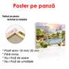 Poster - Chinese landscape near the lake, 90 x 60 см, Framed poster, Nature