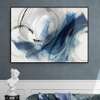 Poster - Blue abstract, 90 x 60 см, Framed poster on glass, Abstract