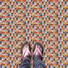 Tile "Multi-colored mosaic", Imitation tiles