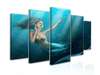 Modular picture, The little mermaid under the water, 108 х 60