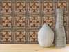 Ceramic tiles with a geometric pattern