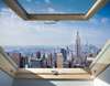 Wall Sticker - 3D window with New York view, Window imitation