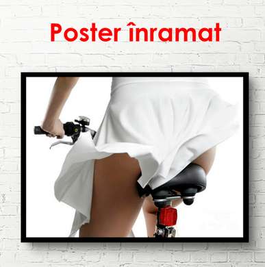 Poster - Fusta albă, 90 x 60 см, Poster înrămat, Nude