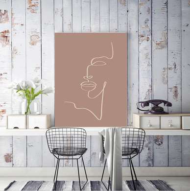 Poster - Minimalism for a girl, 30 x 45 см, Canvas on frame