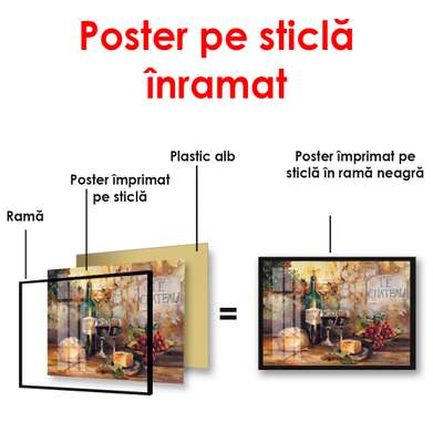 Постер - Вкусный натюрморт, 90 x 60 см, Постер в раме, Прованс