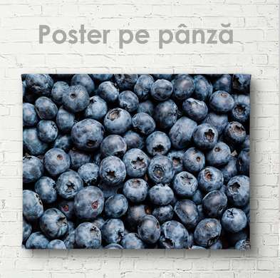 Постер - Голубика, 90 x 60 см, Постер на Стекле в раме, Еда и Напитки