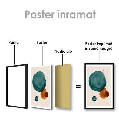 Poster - Circles, 30 x 45 см, Canvas on frame, Minimalism
