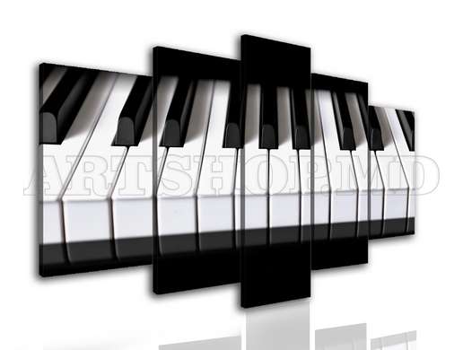 Modular picture, Piano keys, 108 х 60