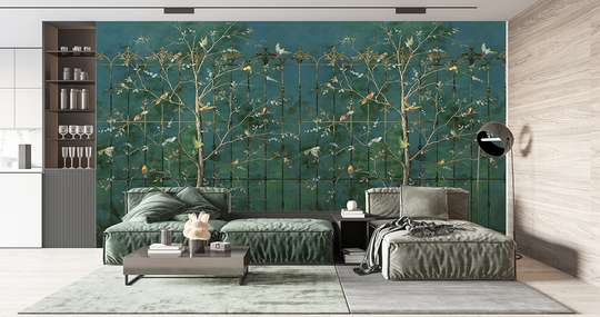 Wall mural - Trees with birds