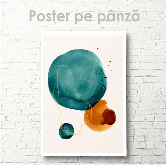 Poster - Cercurile, 30 x 45 см, Panza pe cadru