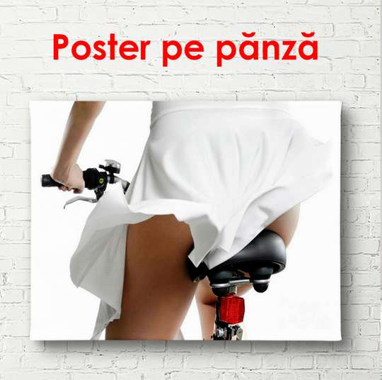 Poster - White skirt, 90 x 60 см, Framed poster