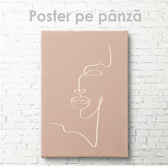 Poster, Portret minimalistic, 30 x 45 см, Panza pe cadru