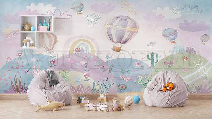 Wall Mural - Hot air balloons in paradise