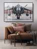 Poster - Fighter Aircraft, 90 x 60 см, Framed poster on glass