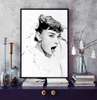 Poster - Black and white portrait of Sophia Loren, 60 x 90 см, Framed poster
