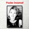 Poster - Kate Moss photo top view, 60 x 90 см, Framed poster, Famous People